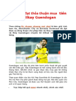 Man City đạt thỏa thuận mua tiền vệ Ilkay Guendogan