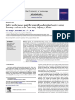 Safety Performance Audit For Roadside and Median Barriers Using Freeway Crash Records: Case Study in Jiangxi, China