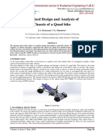 Optimized Design and Analysis of Chassis of A Quad Bike