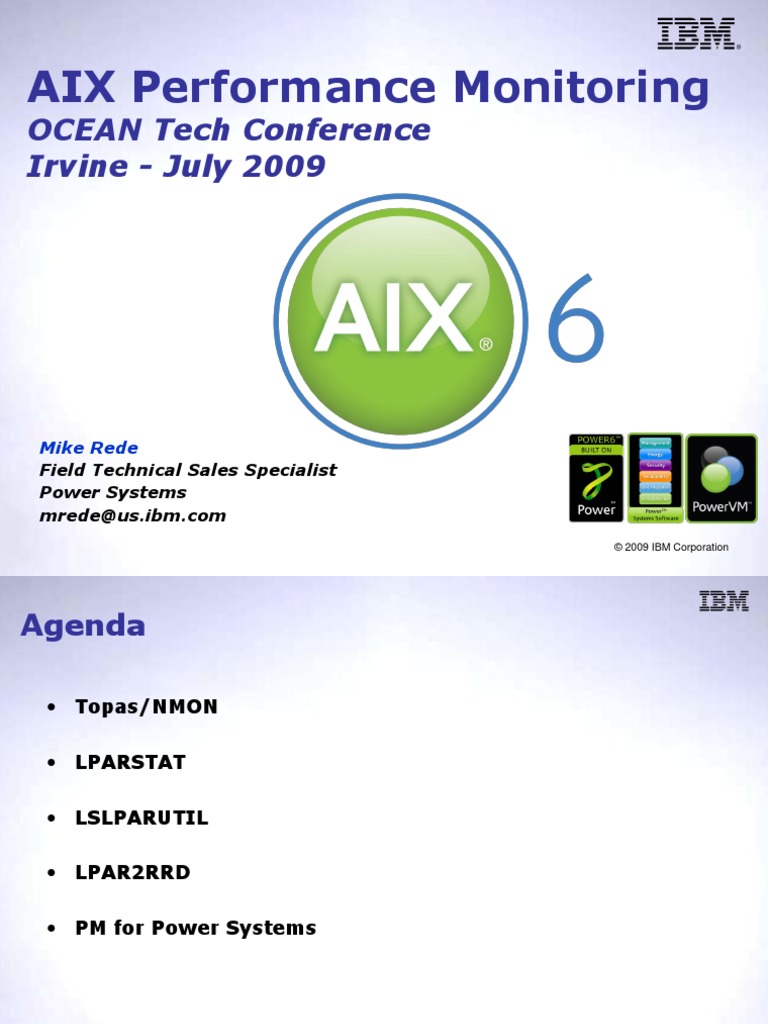 Aix Performance Monitoring Mike Rede Pdf Ibm System I Ibm Db2