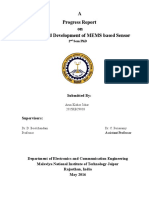 A Progress Report On Design and Development of MEMS Based Sensor