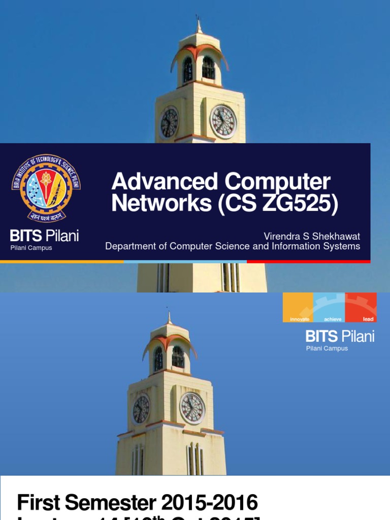 Advanced Computer Networks (CS ZG525) : BITS Pilani | PDF | Internet ...