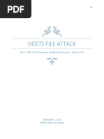 Hosts File Attack: Lab 1 - INFO24178 Computer and Network Security - Winter 2016