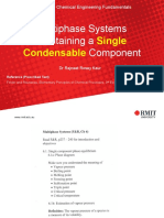 Multiphase Systems Containing A Component: Single Condensable