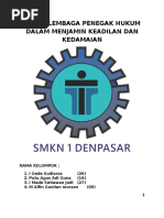 Download Peran Lembaga Penegak Hukum Dalam Menjamin Keadilan Dan Kedamaian by De Yudik SN314590045 doc pdf