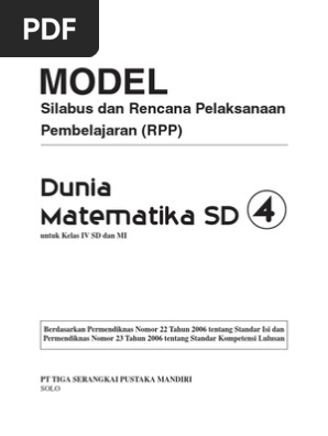 Rpp Matematika Sd Kelas 4