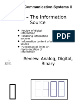 Topic 2 - The Information Source