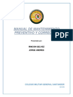 Manual Mantenimiento Preventivo y Correctivo