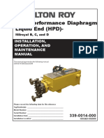 High Performance Diaphragm Liquid End (HPD) - : Installation, Operation, and Maintenance Manual