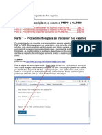 PMI Processo Inscricao Exame