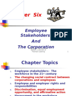 Chapter Six: Employee Stakeholders and The Corporation