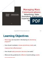 Managing Mass Communications:: Advertising, Sales Promotions, Events and Experiences, and Public Relations