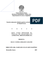 Funcion testimonial e hibridez genérica en Redoble Por Rancas de Manuel Scorza