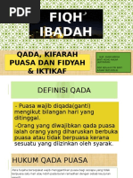 Qadha, Kifarah Puasa Dan Fidyah