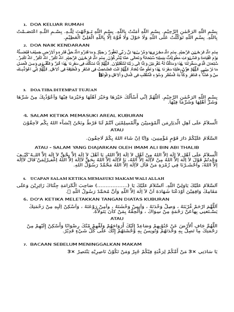 Tata Cara Ziarah Kubur Lengkap