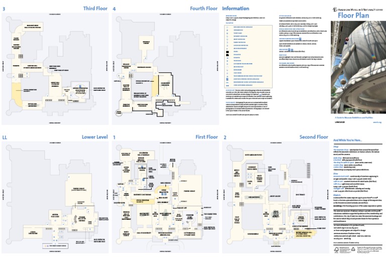 American Museum of Natural History Floorplan | PDF | Library And Museum