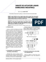 Soluţii Avansate de Actuatori Liniari Electromecanici Industriali