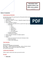 Diabetes Examination: General Appearance/Inspection