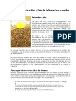 Aceite linaza inflamacion