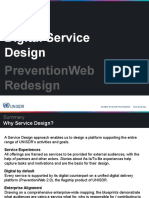 Digital Service Design: Preventionweb Redesign