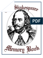 Shakespeare Quote Memorization Book