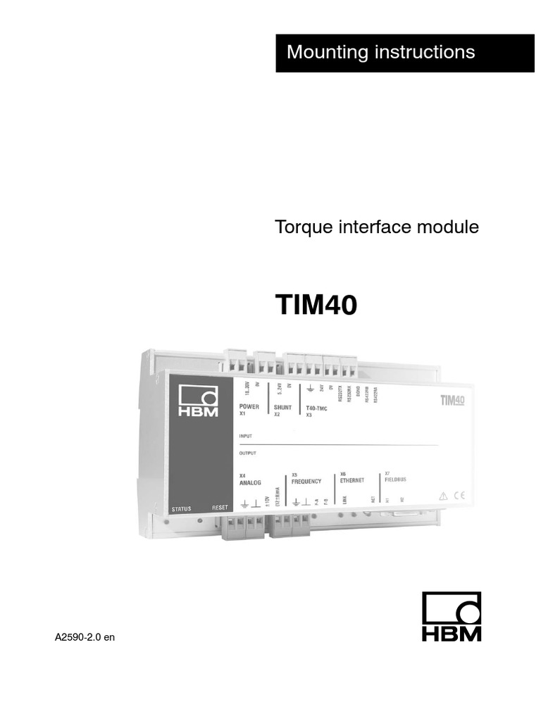 TIM 40 Instruction Book | PDF | Computer Network | Digital Technology