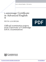 Cambridge Certificate in Adv Eng4 Students Book With Answers Frontmatter