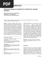 Awasthi Et Al. - 2015 - Behavioral Changes in Mosquito Larvae Induced by Copepods Predation