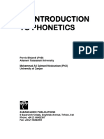 An Introduction To Phonetics - by Parviz Birjandi PHD & Al