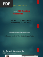 UI Design Patterns: Topic