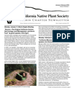 January-February 2010 Newsletter Marin Chapter, California Native Plant Society