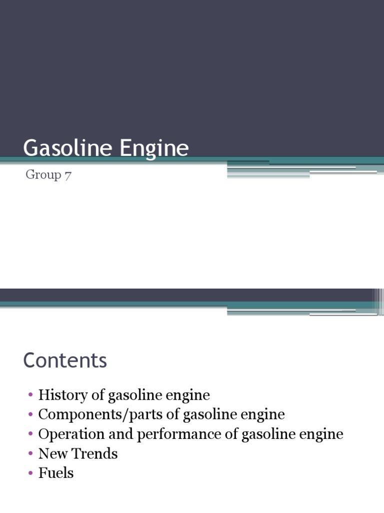 Gasoline Engine Overview and Trends | PDF