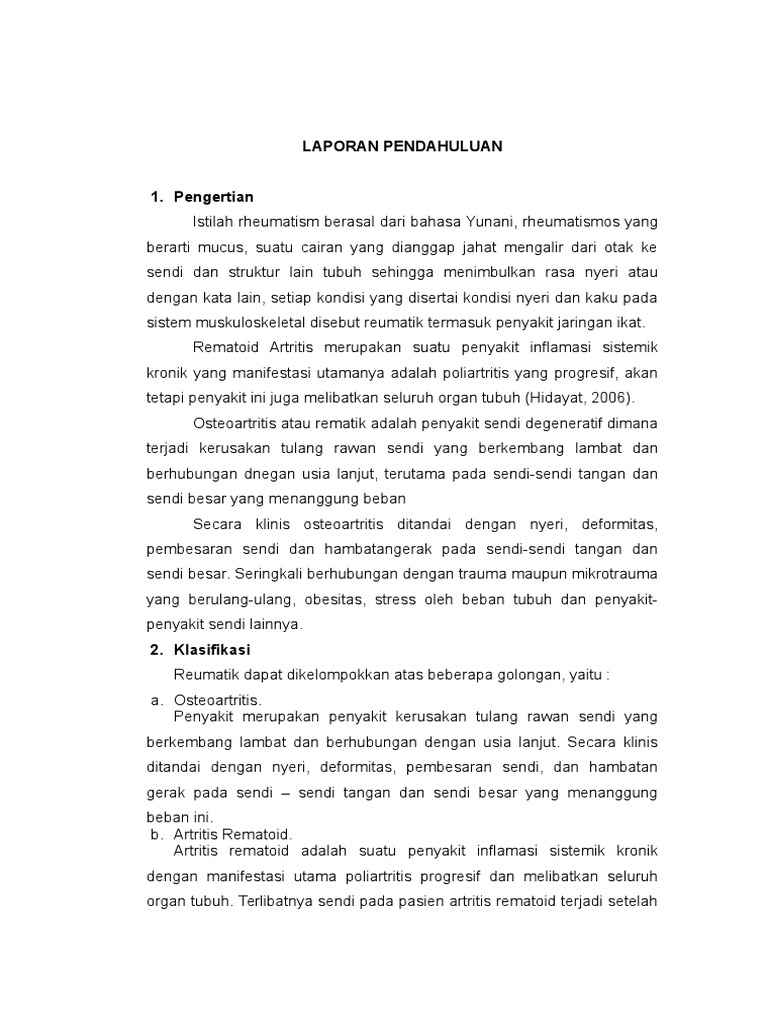 LAPORAN PENDAHULUAN REMATIK