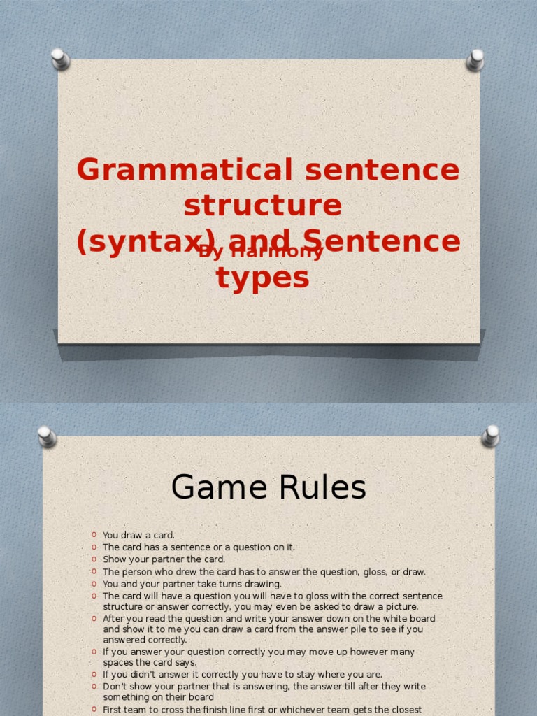 Understanding Sentence Structure and Types | PDF
