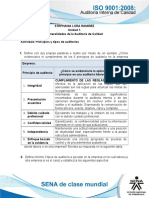 Actividad de Aprendizaje Unidad 1 - Principios y Tipos de Auditorias