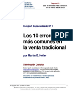 Los 10 Errores Más Comunes en La Venta Tradicional