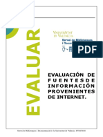 Evaluación de Fuentes de Internet