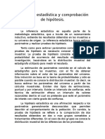 Inferencia Estadística y Comprobación de Hipótesis.