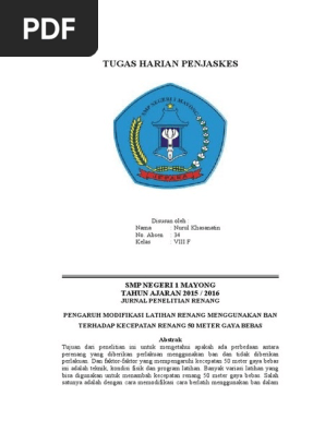 Jurnal Penelitian Renang