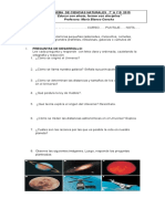 Prueba 7º La Tierra en El Universo