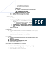 Report Format Guide: 1. Executive Summary (Abstract) 2. TABLE OF CONTENTS (Not Included in The Word Count)
