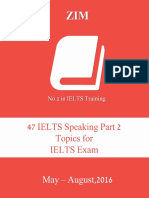 47 IELTS Speaking Part 2 May - Aug 2016 PDF
