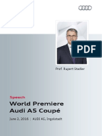 World Premiere Audi A5 Coupé