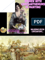 Women With Chrysanthemums in Painting (a c ) (1)