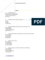 Biology-MCQs for Entry Test