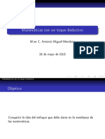 Matematicas Con Un Toque Deductivo