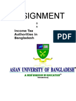Assignment On Income Tax Authorities in Bangladesh
