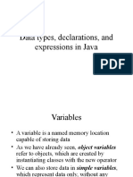 DATA TYPES IN Java