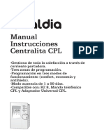 Manual Centralita Cpl Caldia