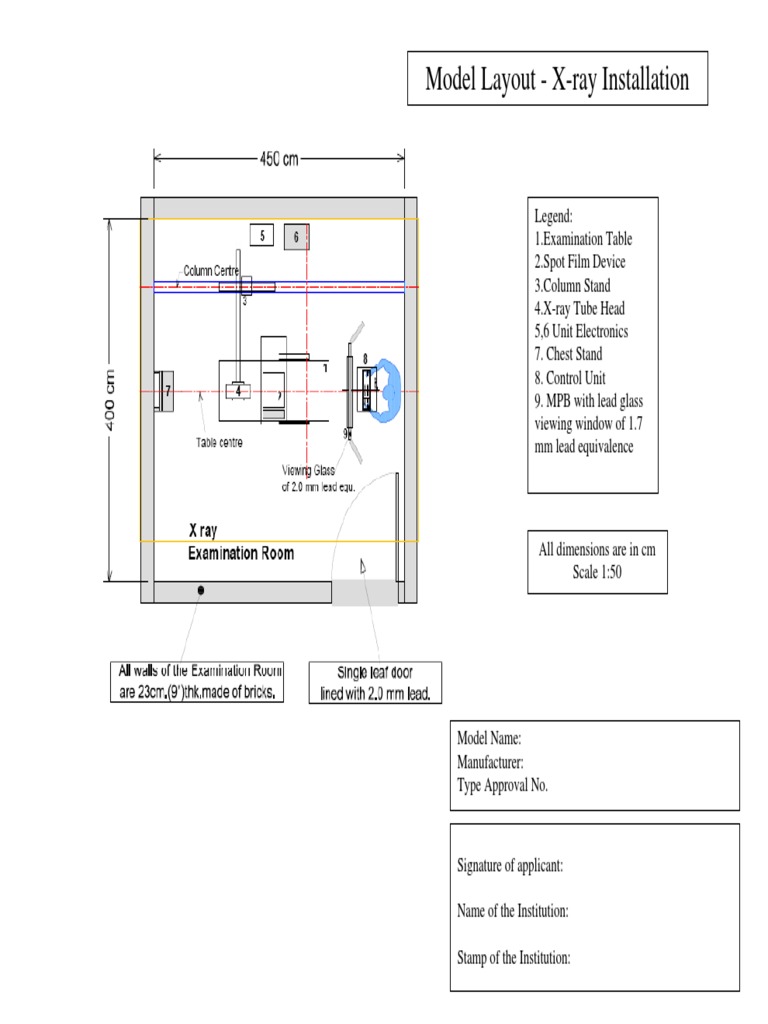 Model Layout - X-Ray Installation | PDF